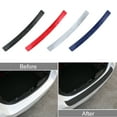 thumbnail image 3 of Amdohai Universal Trunk Rear Guard Plate Sticker Car Rear Bumper Trim Anti-Kicked Scratch Protection Sticker Strip 3D Carbon Fiber Film, 3 of 8