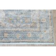 thumbnail image 2 of Blue Floral Turkish Oriental Distressed Style Area Rug, 2 of 5