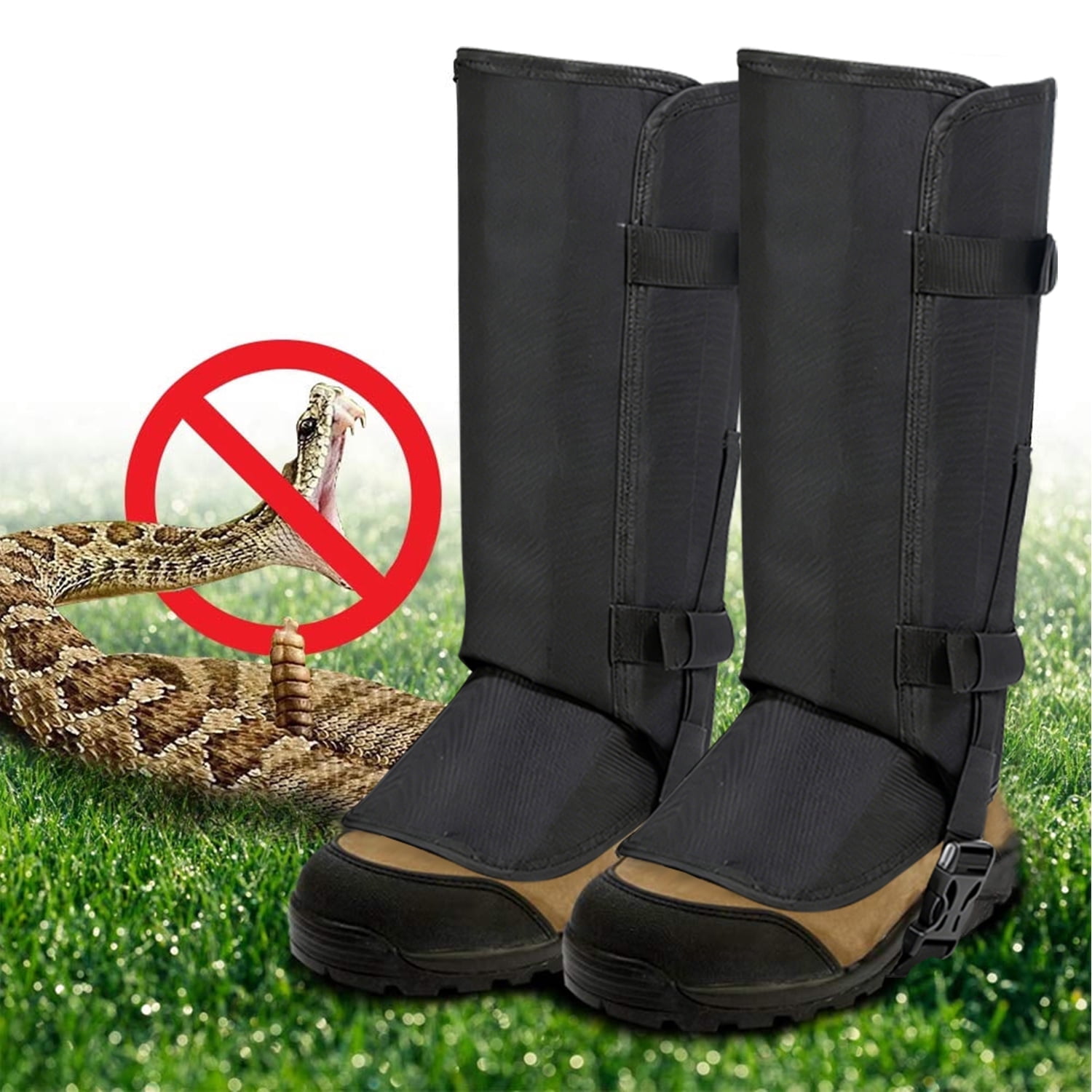 OQRKI Anti-Bite Snake Guards Adjustable Snake Proof Gaiters Leggings Protective for Hunting Outdoor Working Durable Snake Gaiters