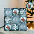 thumbnail image 3 of Mouliraty 9pc/8cm Christmas Ball Ornaments Set, Birthday Decoration Boutique PET Painted Plastic Christmas Balls Set Christmas Tree Decoration Balls, Blue, 3 of 5