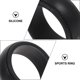 thumbnail image 5 of 4 protectores de silicona flexibles para anillos deportivos, para exteriores (negro), 5 of 8