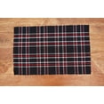 thumbnail image 3 of Poinsettia Plaid Woven Placemats Set of 6, 13" x 19", 3 of 6