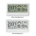 thumbnail image 2 of Yeacher Digital Hygrometer Electronic Temperature Humidity Meters Gauge with Time Date LCD Display Clock Indoor Thermometer Hygrometer with Bracket for Greenhouse Garden Cellar, 2 of 7