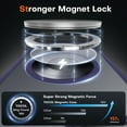 thumbnail image 3 of YWC-Magnetic for iPhone 16e Case, Upgraded Full Camera Protection, Fit for MagSafe, Rugged Phone Case for iPhone 16e 6.1 Inch, Drop Protection, Anti-Scratch, Midnight Purple, 3 of 4