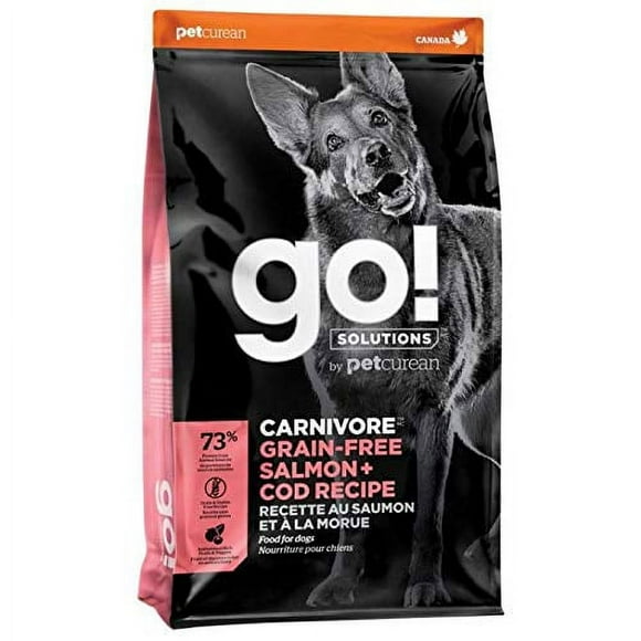 Go! Solutions Carnivore Grain-Free Salmon + Cod Dog Food 12lbs