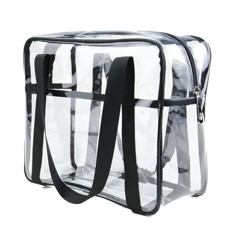 Fashion Clear Zipper Handbag Large Capacity Travel Gym Tote Bag Color:Transparent | Walmart Canada