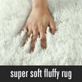 thumbnail image 2 of Arogan Soft Fluffy Area Rug Modern Shaggy Bedroom Rugs for Kids Room Nursery Rug Floor Carpets, 4'x 5.3',Cream White, 2 of 7