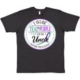thumbnail image 3 of Inktastic Suicide Prevention- I Wear Teal and Purple for My Uncle T-Shirt, 3 of 5