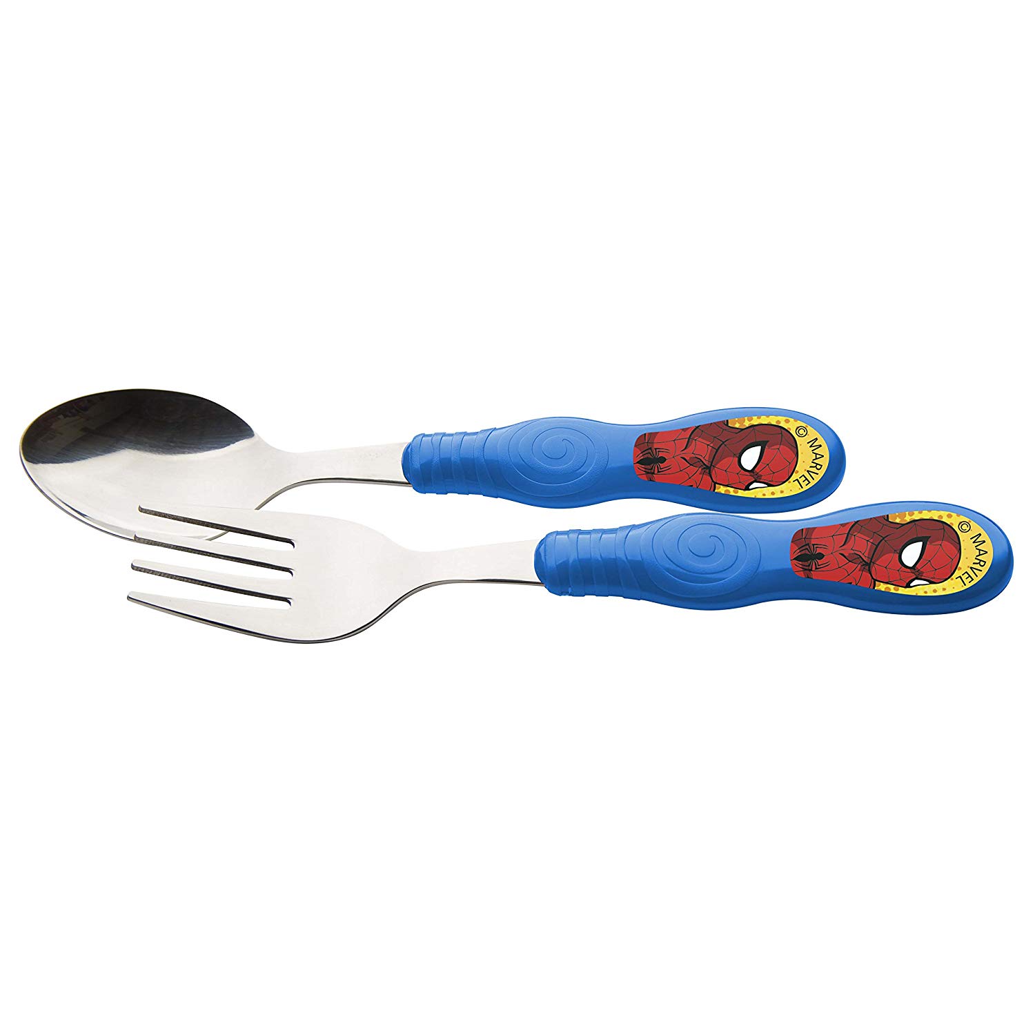 Spiderman Zak Designs Marvel Comics Fork and Spoon Set, SpiderMan