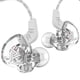 thumbnail image 5 of Inteprter Auriculares con cable en el oído, sonido estéreo, graves, auriculares deportivos portátiles, reproducción de música, MP3, MP4, Sistemas de cine en casa Blanco transparente, 5 of 6