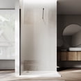 thumbnail image 5 of Sunny Shower Modern Matte Black Shower Enclosure 30x72 Inch Tempered Glass & Aluminum Frame, 5 of 9