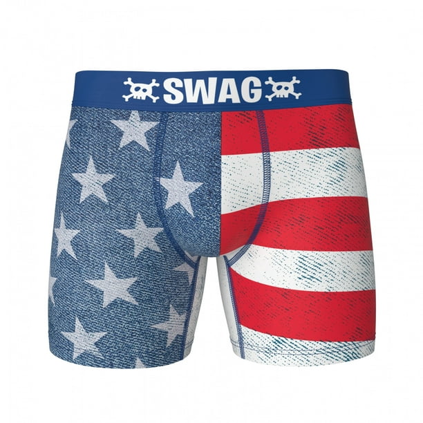 Americana Flag Design Swag Boxer Briefs-XXLarge (44-46) 