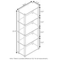 thumbnail image 3 of Furinno Turn-S-Tube 5-Tier Multipurpose Shelf Display Rack with Square Tubes, Black/Grey, 3 of 4