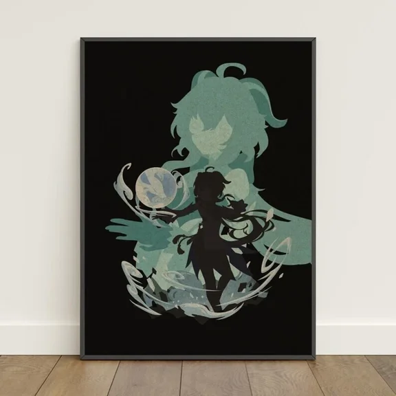 Kna Prints - Genshin Impact Poster 4 For Home Decor, Living Room, Bedroom, Office, UNFRAMED-8x12