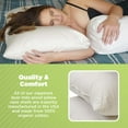 thumbnail image 6 of Kapok Pillow - Organic Cotton Fabric and Fill Soft Throw Pillow with Zipper, Made in USA - 20" X 72", 6 of 9