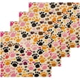 thumbnail image 2 of 6 Pack Colorful Dog Paws Pure Cotton Washcloths 12 x 12 Inch Reusable Absorbent Soft Cotton Face Towels Fingertip Towels Set for Gym Towels,Hotel and Spa Wash cloth, 2 of 7