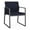 Open House Navy, variant on Gansett Reception Waiting Room Guest Chair / Charcoal Steel / Light Gray