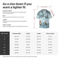 thumbnail image 5 of Balery Gnome And Red Fox Fishing Camisa Casual de Manga Corta con Botones para Hombre, Texturizada, Estilo Cubano, para Playa, Verano-XX-Large, 5 of 5