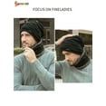 thumbnail image 6 of Spencer 2Pcs Winter Hats Scarf Set Warm Knitted Beanie Hat Thick Fleece Lined Skull Cap Head Neck Warmer for Men Women, 6 of 6
