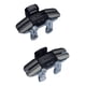 thumbnail image 1 of Soporte para cepillo y maquinilla de afeitar de seguridad cromado de lujo que se adapta a todos sus accesorios de afeitado (plata 23 pieza), 1 of 8