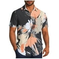 thumbnail image 2 of Awdenio Men's Shirts Short Sleeve Button Down Bowling Shirts Retro Summer Tropical Beach Casual Dress Shirt for Men, 2 of 6