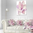 thumbnail image 3 of Designart Cute Light Pink Magnolia Flower - Flowers Throw Pillowwork - 12x20, 3 of 5
