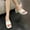 White, variant on Dvkptbk Square Toe Low Heeled Sandals for Women Low Block Heels Sandals Open Toe Ankle Strap Chunky Heels Slip on Heeled Sandal Mule Heels for Party Wedding Dress Shoes ummer