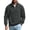 Dark Gray, variant on Fmbrln Fall Winter Mens Quarter Zip Sweatshirt Knit Stand Collar Long Sleeve Shirts Solid Color Pullover Tops with pocket Army Green L