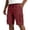 Wine, variant on Relaxed Fit Cargo Shorts for Men with Deep Side Pockets - Elastic Waist Drawstring Casual Walking Shorts - Lightweight Quick-Dry Utility Work Shorts for Summer Army Green L