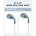thumbnail image 5 of PUDO Kids Golf Clubs Set 11-13 Years Junior Golf Clubs Full Set 5-Piece Set With Stand Bag - Grey, 5 of 8