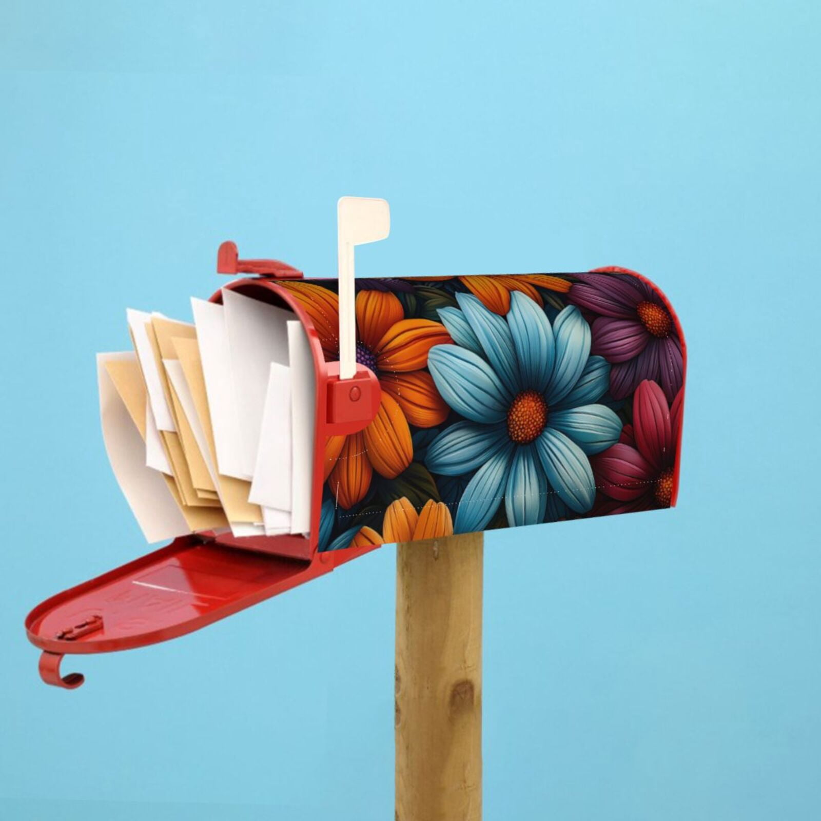 Kdxio Magnetic Mailbox Cover 25.5x21 in Mailbox Cover Outdoor Decoration Holiday Mailbox Covers for Home Garden Yard-25.5x21 in
