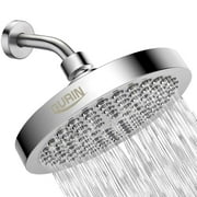 Gurin Rain Shower Head High Pressure Spa System, Luxury Bathroom Showerhead with Chrome Plated Finish, Adjustable Angles, Anti-Clogging Silicone Nozzles