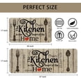 thumbnail image 2 of Farmhouse Kitchen Mats for Floor 2 Piece, The Kitchen is The Heart of The Home Grey Rustic Kitchen Rugs Decor Sets of 2 Non Slip Washable, 2 of 6