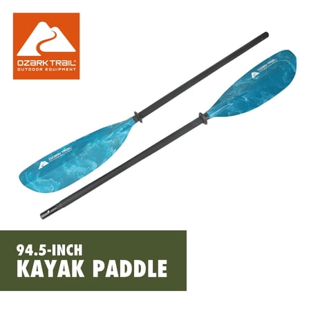Ozark Trail Adult Recreation Paddle, Teal, 240 CM, Rubberized Grip, Adjustable