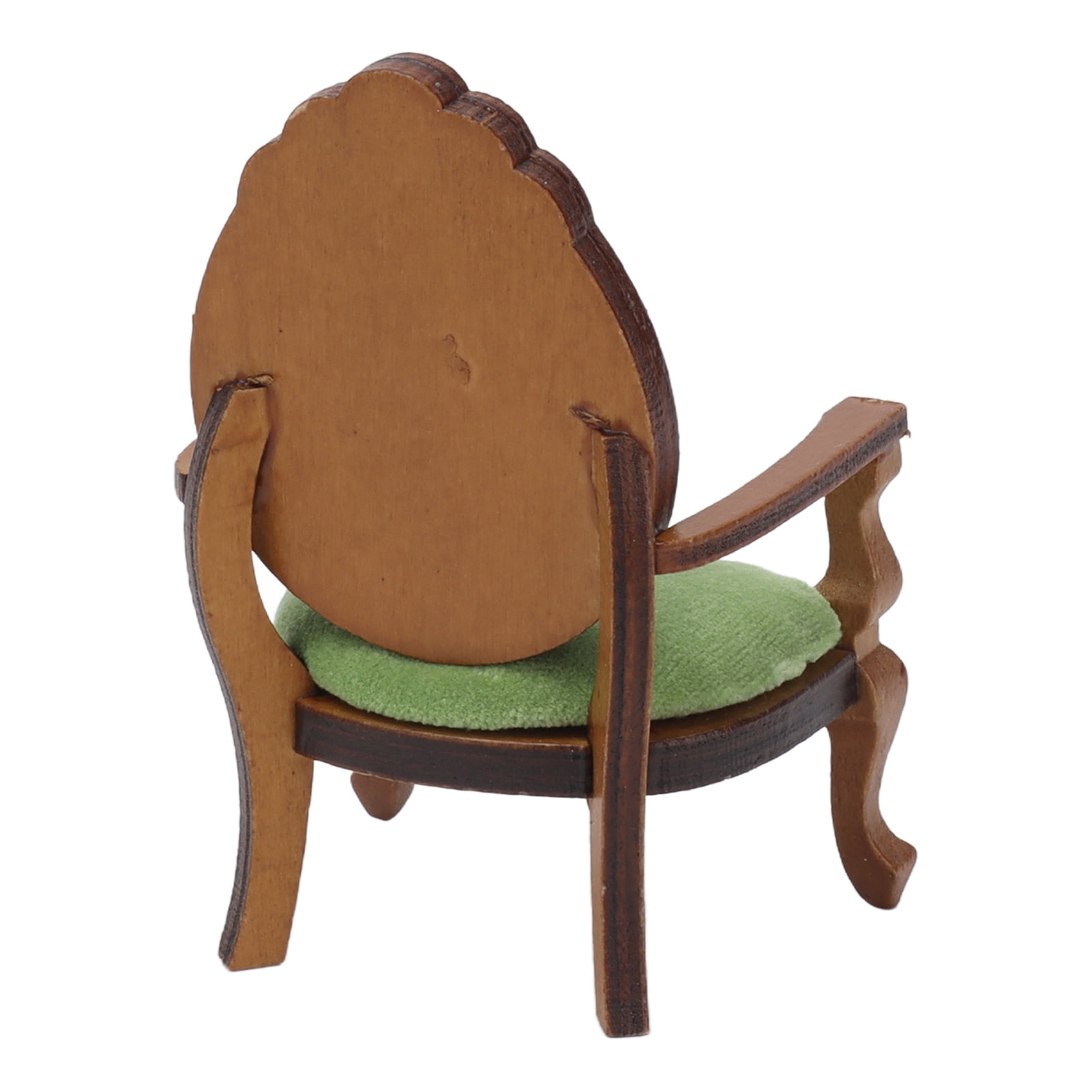 Lot 3 Fauteuils Miniatures Canapé Maison De Poupée 1:12 – Artisanat Vert Pour Salon Réaliste