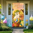 thumbnail image 3 of SLYNSHome Easter Happy Door Cover, Easter Decorative Cute Rabbit Door Clothes Spring Party Background Decor Banner, 3 of 6