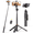 Black, variant on SelfieShow 52" Extendable Selfie Stick Tripod with Detachable Wireless Remote, 360° Rotatable Phone Holder for Video Vlog Recording, Portable Travel Stand Compatible with iPhone & Android (Black)