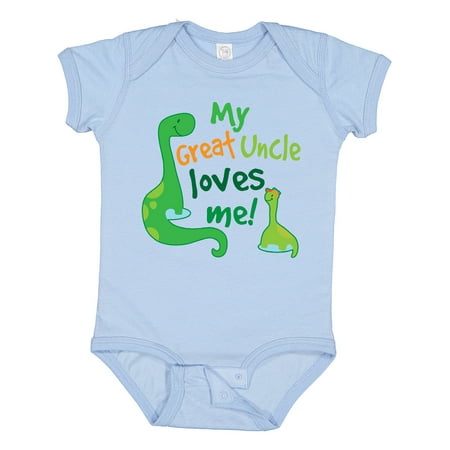 

Inktastic My Great Uncle Loves Me Nephew Gift Baby Boy Bodysuit