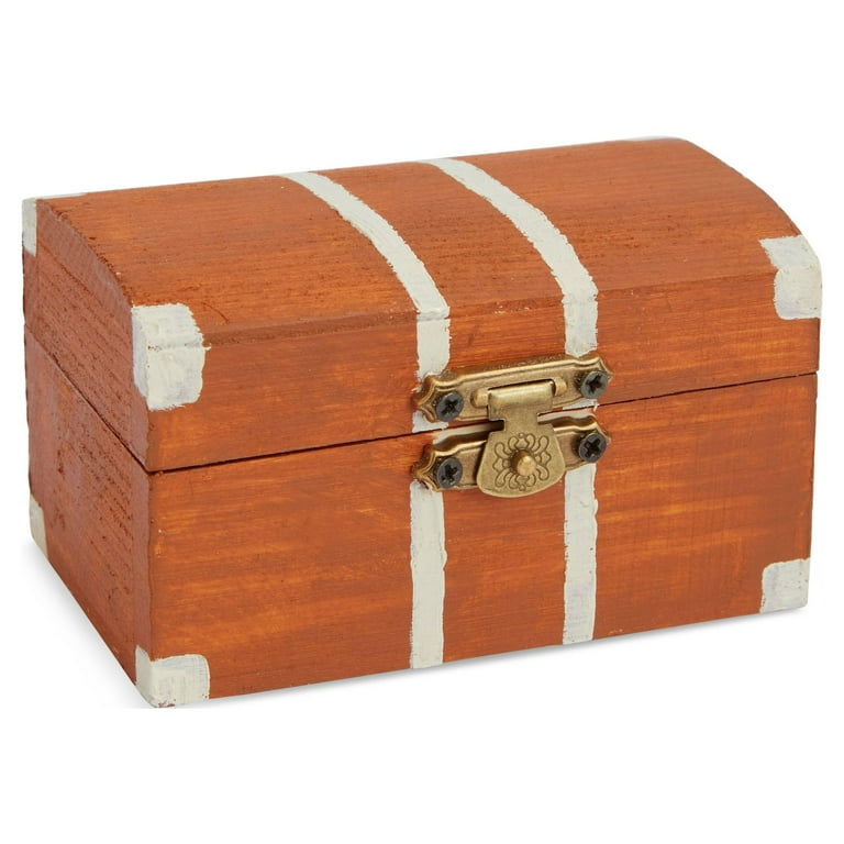 Wooden treasure box craft deals