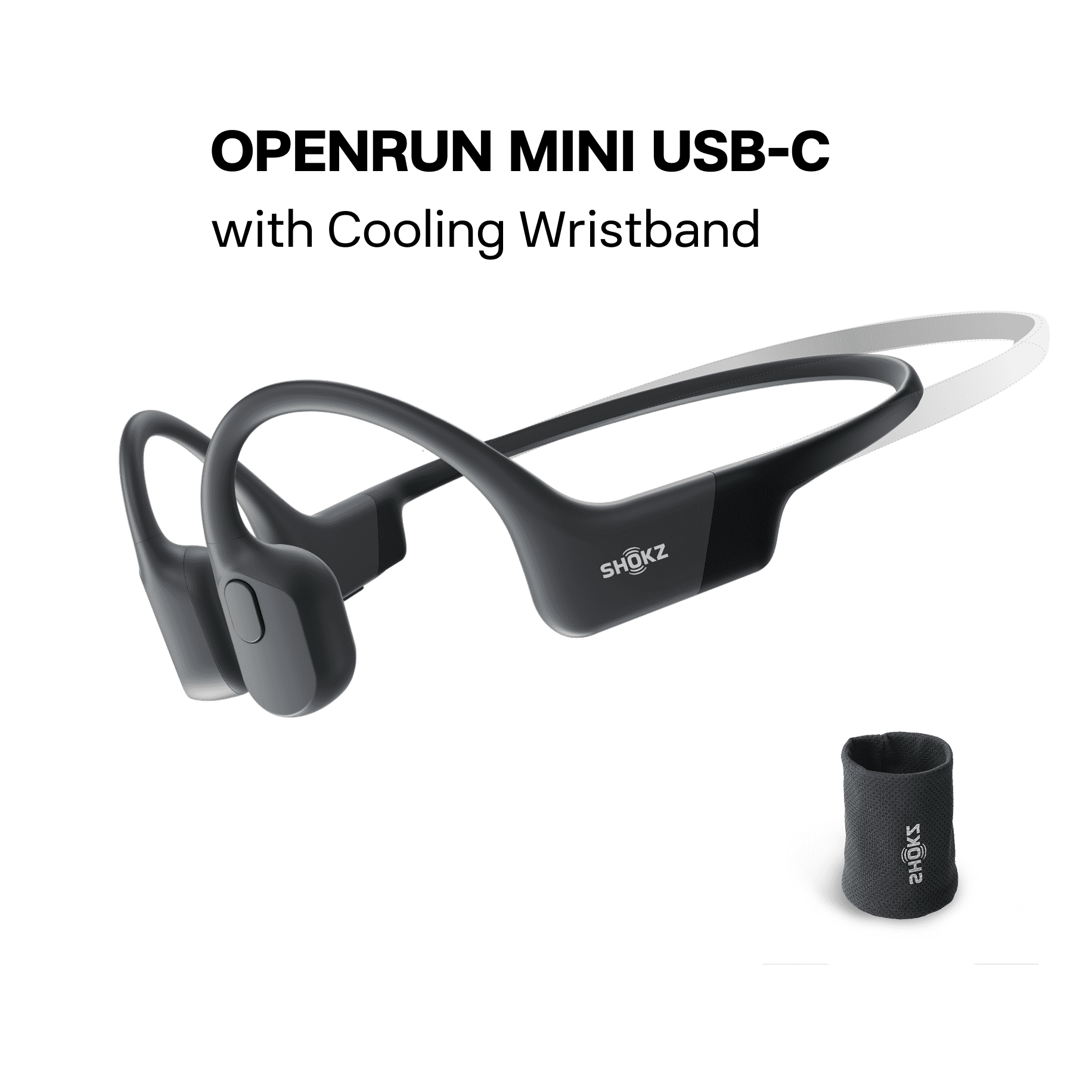 Shokz OpenRun Mini Bone Conduction Waterproof Bluetooth Headphones