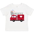 thumbnail image 3 of Inktastic Easter Red Firetruck with Pink Hearts Boys or Girls Toddler T-Shirt, 3 of 5