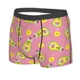 thumbnail image 2 of Balery Avocado And Sun Men's Boxer Briefs, Soft and Breathable Cotton Underwear with nylon Waistband-Small, 2 of 9