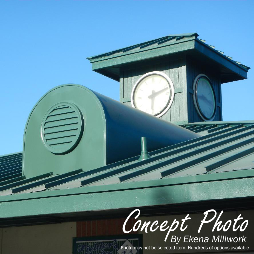 18"W x 21"H Eyebrow Urethane Gable Vent Louver, Functional