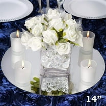 BalsaCircle 4 Pieces Round 14" Glass Mirrors Table Decoration Party Favors Centerpieces