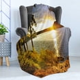 thumbnail image 4 of Landscape Soft Flannel Fleece Throw Blanket, Sunset Dawn in the Forest over Lake of 2 Rivers Algonquin Park Ontario Canada, Cozy Plush for Indoor and Outdoor Use, 70" x 90", Multicolor, by Ambesonne, 4 of 5