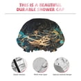 thumbnail image 4 of Gaeub Artistic Light Dot Wolf、 Shower Caps for Women Men,Double Waterproof Layers Bathing Hat,Elastic and Reusable Bath Caps, 4 of 7