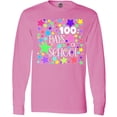 thumbnail image 3 of Inktastic 100 Days of School Pastel Stars Long Sleeve T-Shirt, 3 of 5
