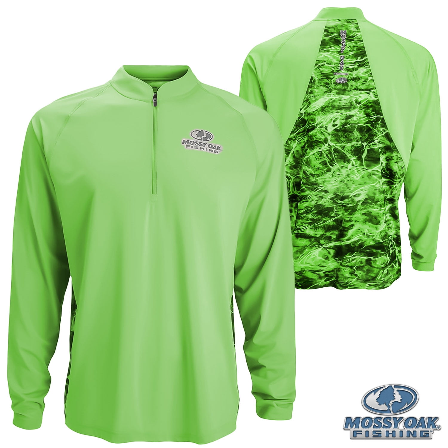 Mossy Oak Fishing Perf. Elements Lightweight 1/4 Zip (L) Morey