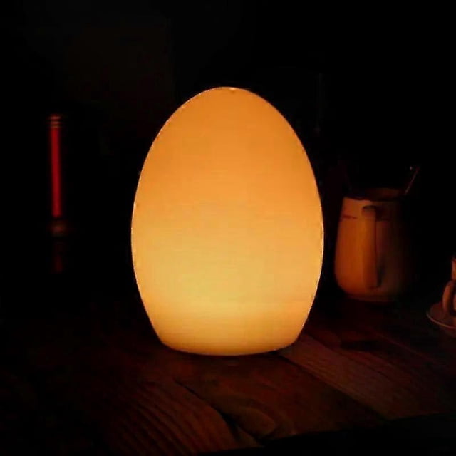 Egg-Shaped LED Night Light with USB Rechargeable RGB Glow for Indoor and Outdoor Use Eye-Friendly Lamp for Baby Feeding Sleep Aid