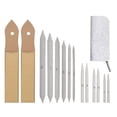 thumbnail image 1 of LOLIPPYY 15Pcs Paper Blending Stump Set Light Grey for Sketch Drawing Pencil Blenders and Sandpaper Pointer Tools, 1 of 2
